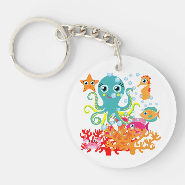 Welcome to the Ocean Keychain (Front)