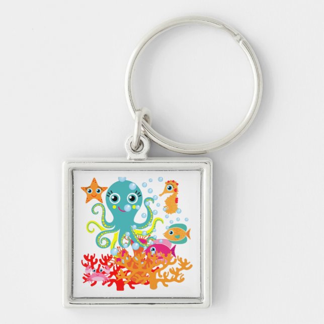 Welcome to the Ocean Keychain (Front)