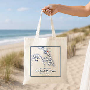 Welcome to the Outer Banks Wedding Favor Tote Bag