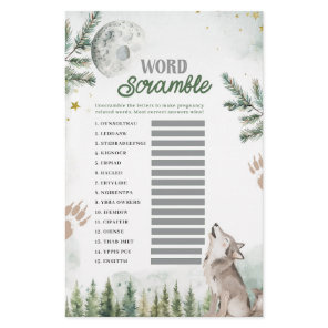 Welcome to The Pack Forest Wolf Word Scramble Game