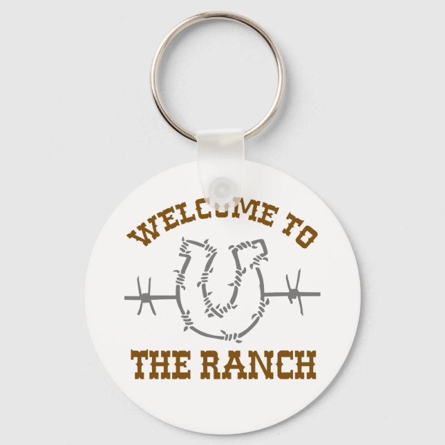 Welcome to the Ranch Keychain (Front)