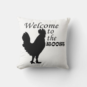 Welcome to the Roost Throw Pillow