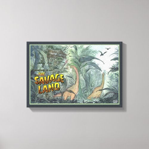 Welcome To The Savage Land Travel Artwork Canvas Print