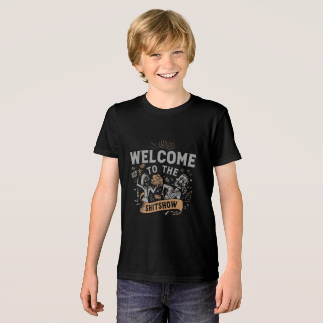 Welcome to the ShitShow Tri-Blend Shirt (Front Full)