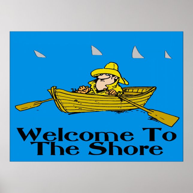Welcome to the Shore, Rowboat Poster (Front)