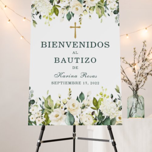Welcome to the Sign 24 x 36 Bautizo