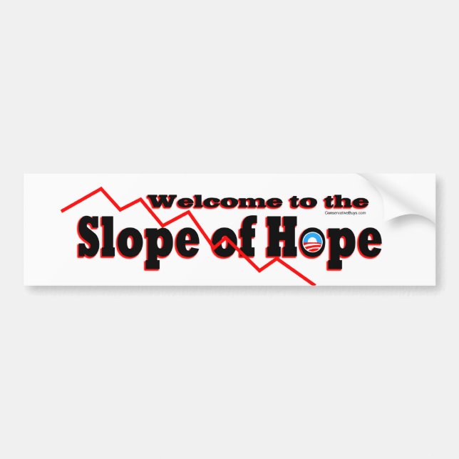 Welcome to the Slope of Hope Bumper Sticker (Front)