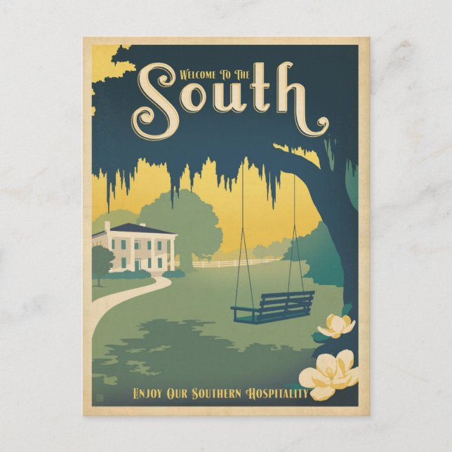 Welcome to the South Postcard (Front)