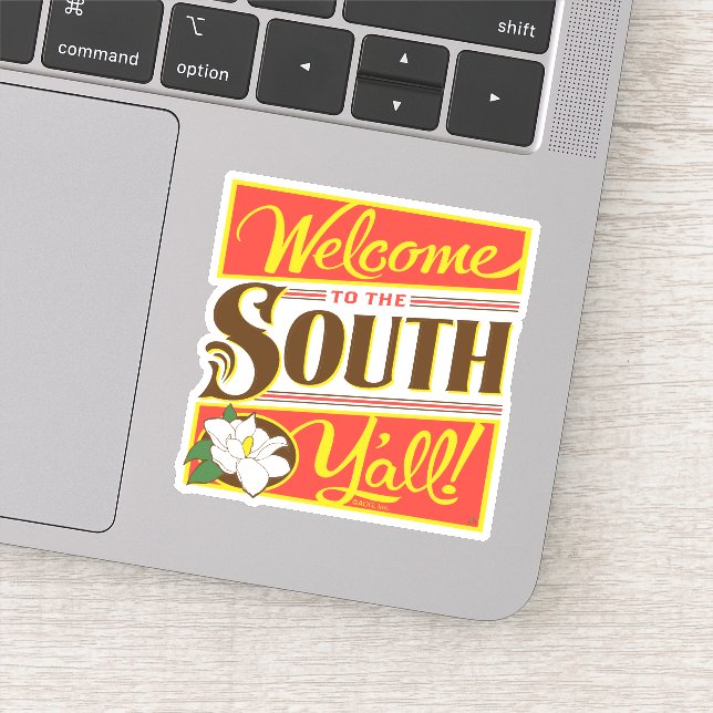 Welcome To The South Y'all Sticker (Detail)