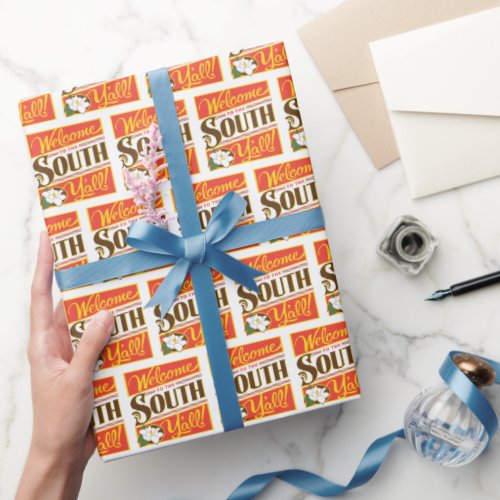 Welcome To The South Yall Wrapping Paper