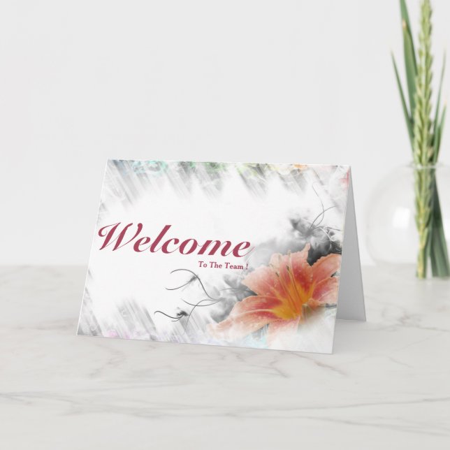 Welcome To The Team Card (Front)