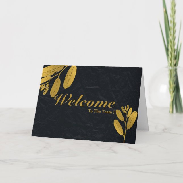 Welcome To The Team Card (Front)