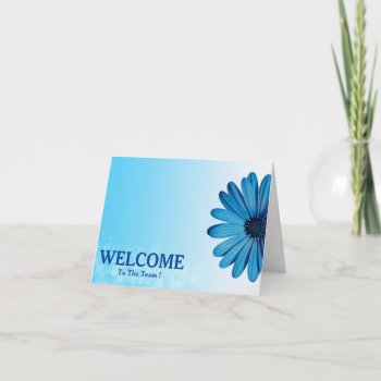 Welcome To The Team Card by sunbuds at Zazzle