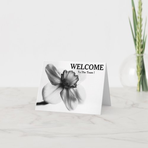 Welcome To The Team Card