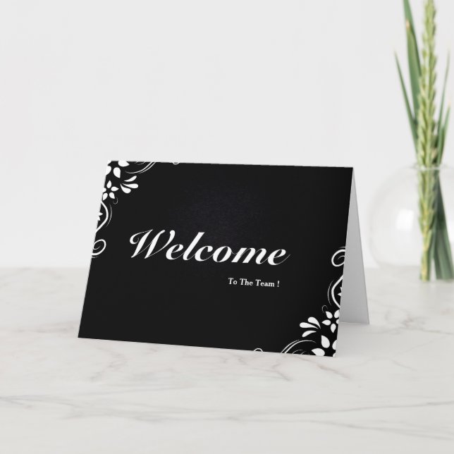 Welcome To The Team Card (Front)