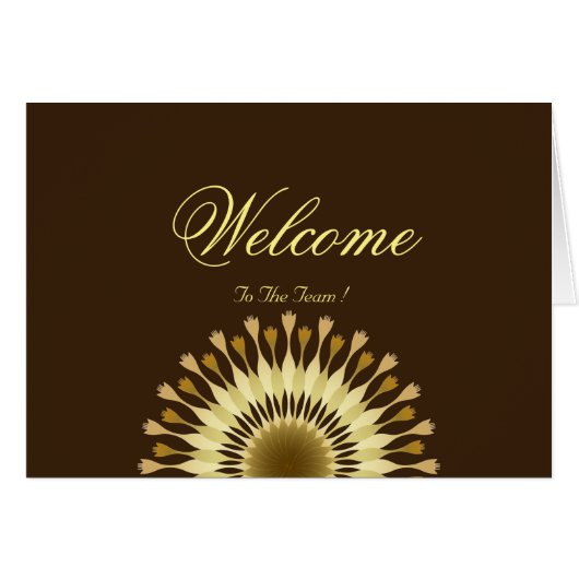 Welcome To The Team Daisy Flower Cards (Front Horizontal)