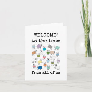 Welcome to the Team, Funny, Sheep, From All of Us Card