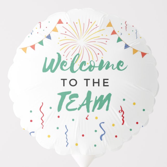 Welcome to the Team New Employee Job Welcoming Balloon (Front)