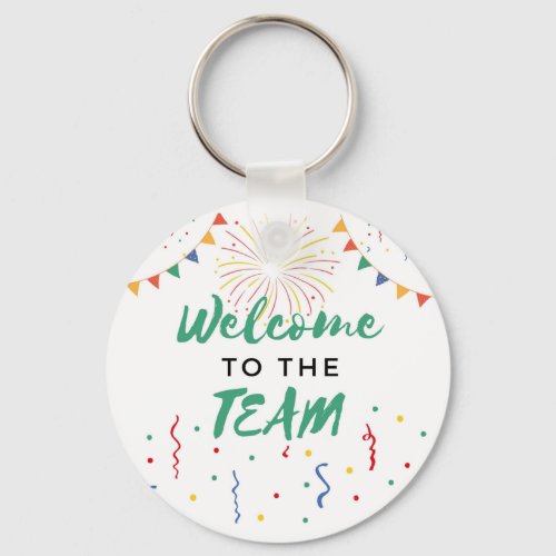 Welcome to the Team New Employee Job Welcoming Keychain