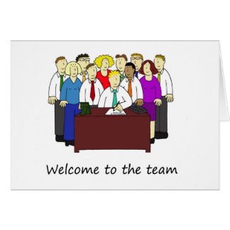 Welcome To The Team Cards | Zazzle