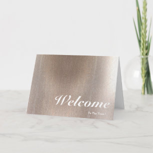 Welcome To The Team Pink Background Card