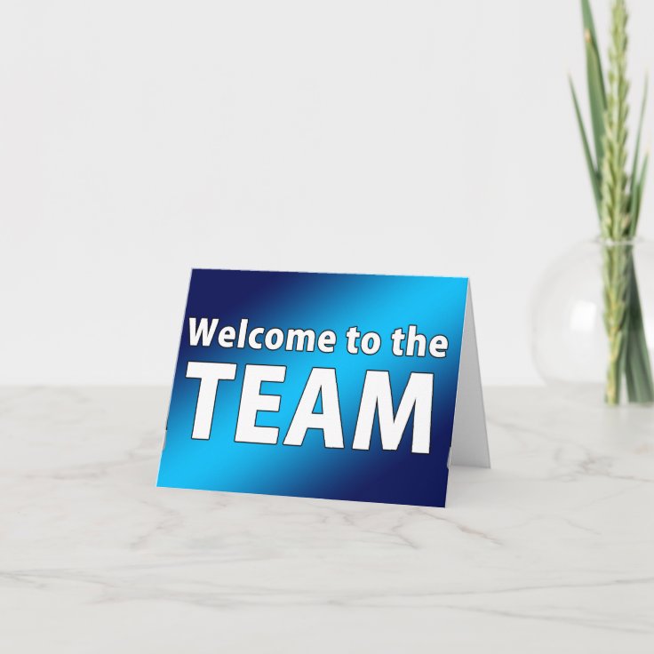 Welcome To The Team Postcard | Zazzle