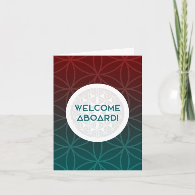 welcome to the team sacred geometry card (Front)