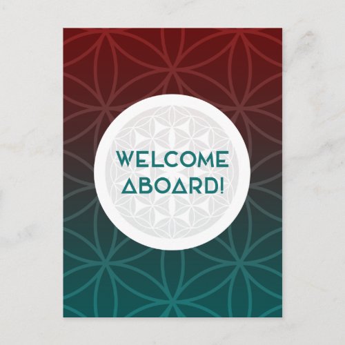 welcome to the team sacred geometry postcard