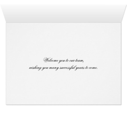 Welcome To The Team Swirl Floral Black & White (Inside Horizontal (Bottom))