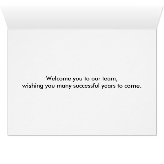 Welcome To The Team White Minimal Pink Badge (Inside Horizontal (Bottom))