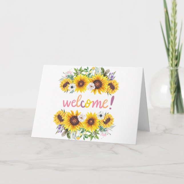 Welcome To The Team White Postcard (Front)