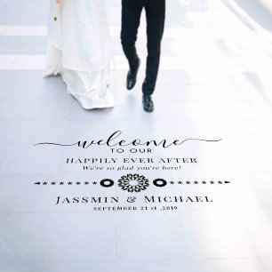 WELCOME TO THE Wedding  Floor Decals