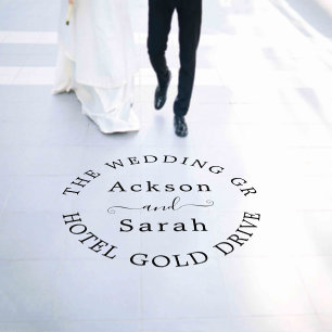 WELCOME TO THE Wedding Floor Decals