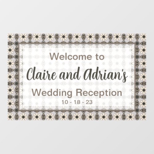 Welcome to the Wedding Reception Floor Decals