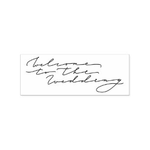 Welcome to the wedding rubber stamp