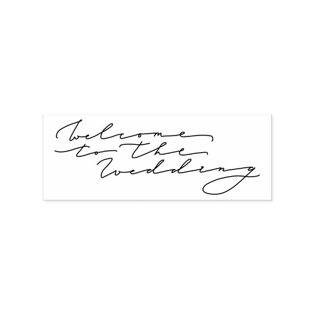 Welcome to the wedding rubber stamp (Imprint)