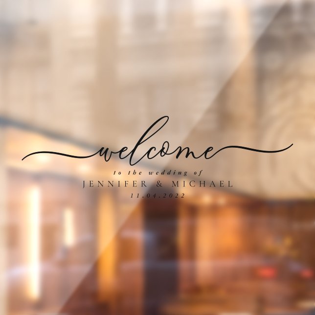 Welcome to the wedding script window cling (Sheet 2)