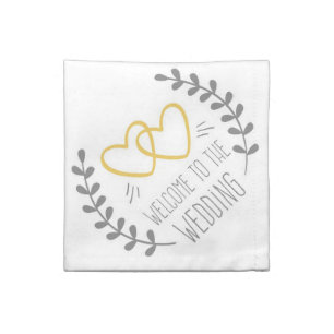 Welcome to the Wedding, Wedding Cloth Napkin