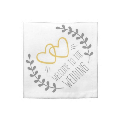 Welcome to the Wedding Wedding Cloth Napkin