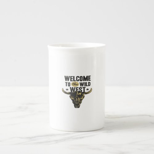 welcome to the wild west bone china mug
