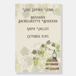 Welcome to the Wine Party – Vineyard-Inspired  Foam Board