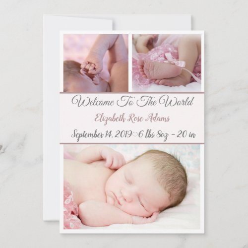 Welcome To The World Announcement