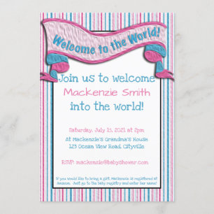 Welcome to the World! Baby Shower Invitation