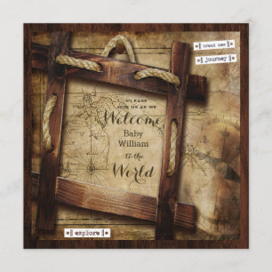 Welcome to the World Baby Shower Invitation