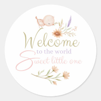 Welcome To The World Baby Stickers
