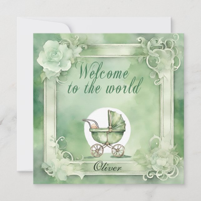 Welcome to the World Invitation (Front)