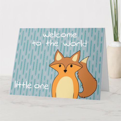 Welcome to the World _ Little Fox Card