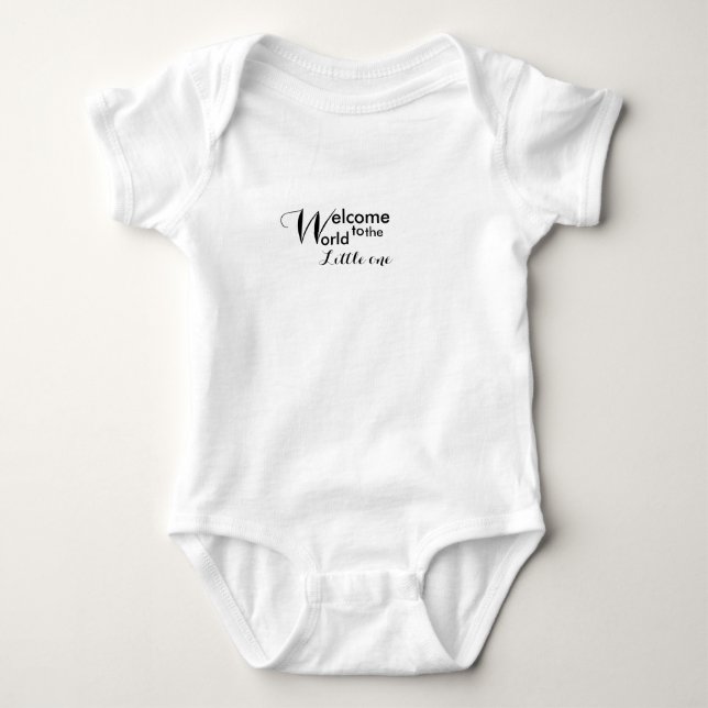 Welcome to the world little one Baby Jersey Baby Bodysuit (Front)