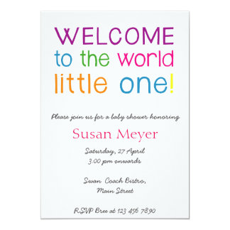 Welcome Baby Invitations 6