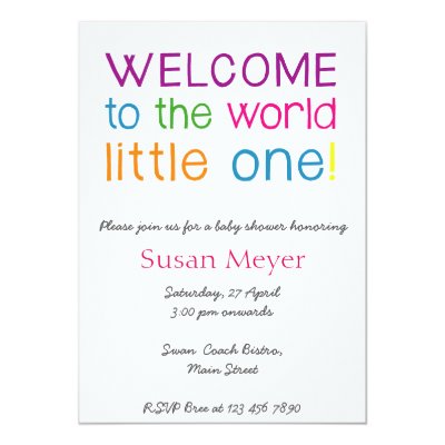 welcome party invitations